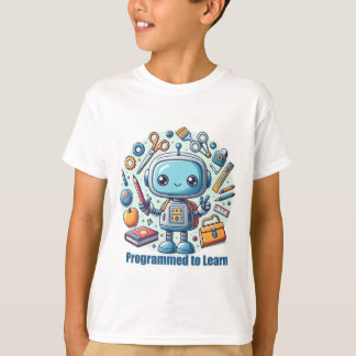 Geprogrammeerd om te leren - Robot T-shirt