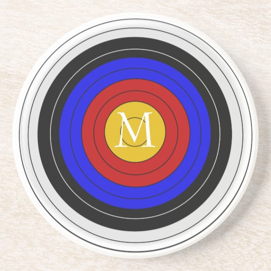 Geprogrammeerde boogschieten zandsteen onderzetter (Voorkant)