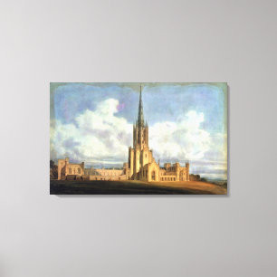 Geprojecteerd ontwerp voor Fonthill Abbey, Wiltshi Canvas Afdruk