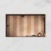 Geprojecteerd Steampunk Gothic Visitekaartje (Achterkant)