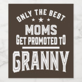 Gepromoot aan Granny Wijn Etiket (Enkel label)