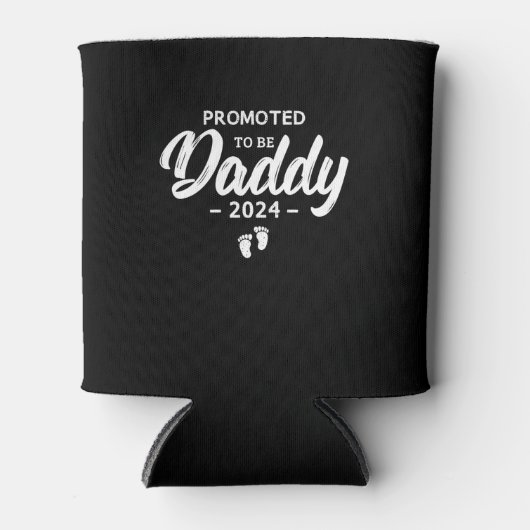 Gepromoot als papa 2024 blikjeskoeler (Voorkant)