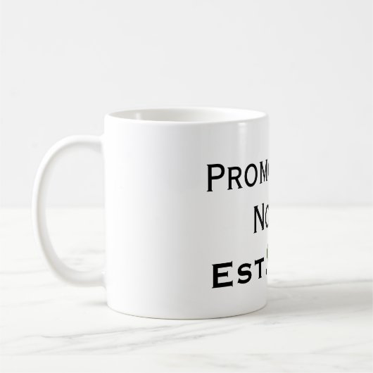 Gepromoot naar niet-zwarte en groene Mok (Links)