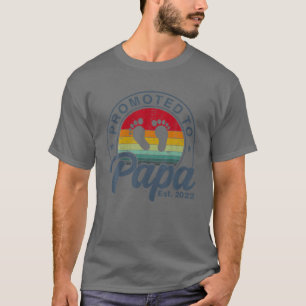 Gepromoot naar Papa Oost 2022 Mannen eerste keer T-shirt