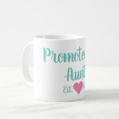 Gepromoot om Blauwgroen en roze Mok te verminderen (Voorkant links)