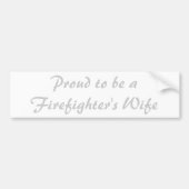 Gepromoveerd als vrouw van brandweerman bumpersticker (Voorkant)