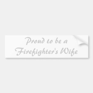 Gepromoveerd als vrouw van brandweerman bumpersticker