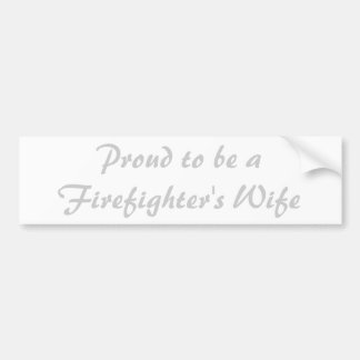 Gepromoveerd als vrouw van brandweerman bumpersticker