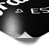 Gepromoveerd bij oma Est. 2024 I Foto Afdruk (Hoek)