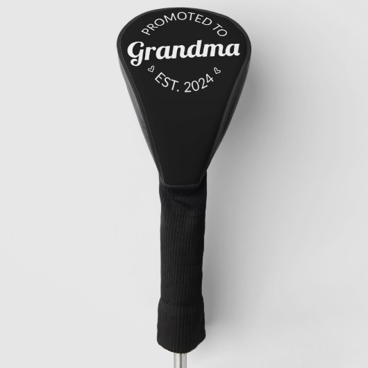 Gepromoveerd bij oma Est. 2024 I Golfheadcover (Voorkant)