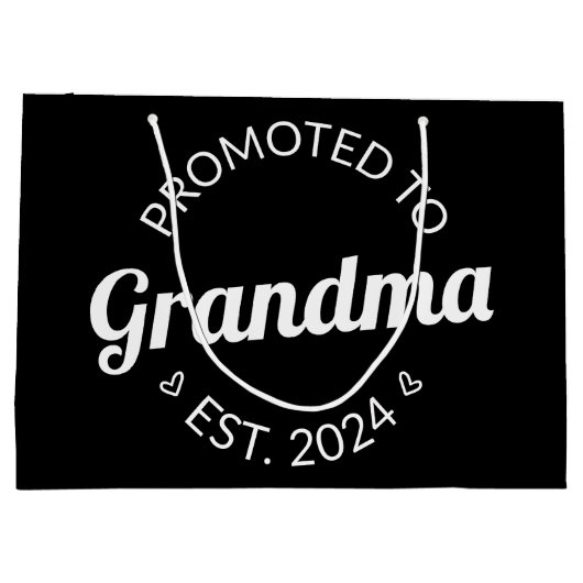 Gepromoveerd bij oma Est. 2024 I Groot Cadeauzakje (Achterkant)