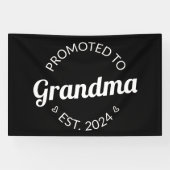 Gepromoveerd bij oma Est. 2024 I Spandoek (Horizontaal)