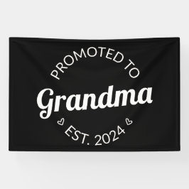 Gepromoveerd bij oma Est. 2024 I Spandoek