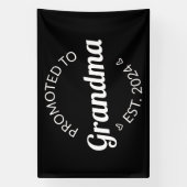 Gepromoveerd bij oma Est. 2024 I Spandoek (Verticaal)