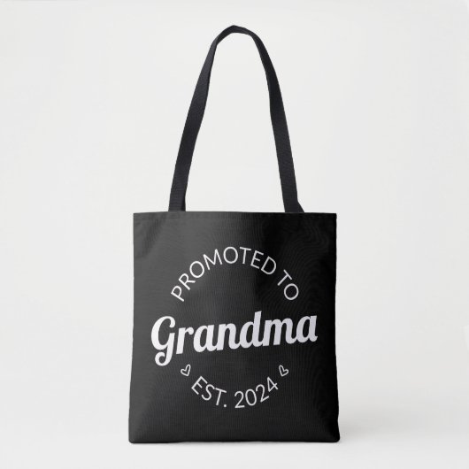 Gepromoveerd bij oma Est. 2024 I Tote Bag (Voorkant)