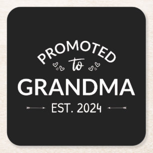 Gepromoveerd bij oma Est. 2024 II Kartonnen Onderzetters