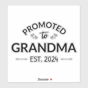 Gepromoveerd bij oma Est. 2024 II Sticker