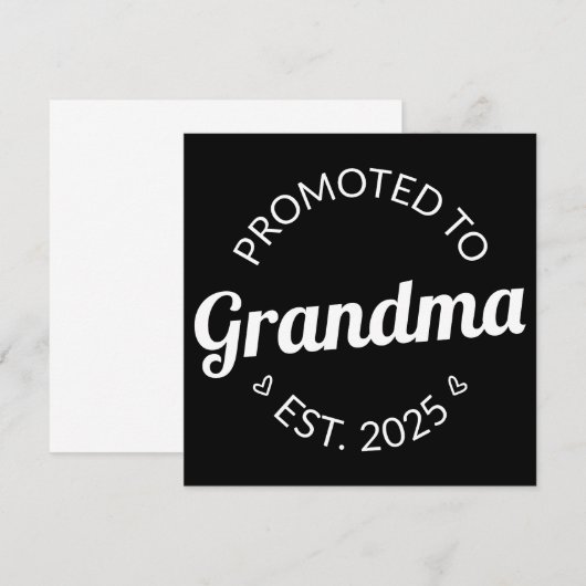 Gepromoveerd bij oma Est. 2025 I Aankondiging (Voorkant / Achterkant)