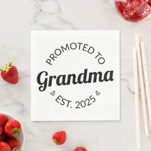 Gepromoveerd bij oma Est. 2025 I Servet (Insitu)