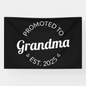 Gepromoveerd bij oma Est. 2025 I Spandoek (Horizontaal)