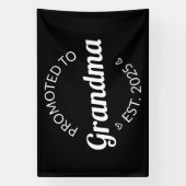 Gepromoveerd bij oma Est. 2025 I Spandoek (Verticaal)