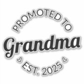 Gepromoveerd bij oma Est. 2025 I Sticker (Voorkant)