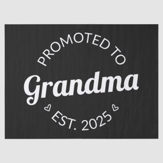 Gepromoveerd bij oma Est. 2025 I Tissuepapier (Voorkant)