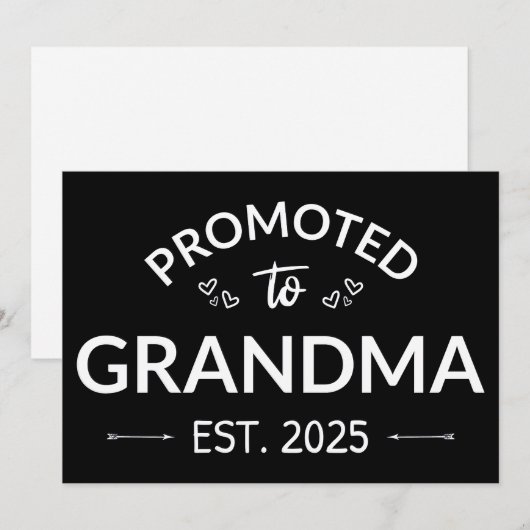 Gepromoveerd bij oma Est. 2025 II Aankondiging (Voorkant / Achterkant)