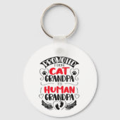 Gepromoveerd Kat Opa tot Mens, Grappige Zwangersch Sleutelhanger (Voorkant)