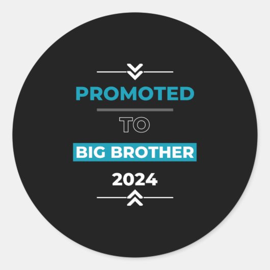 Gepromoveerd naar Big Brother 2024 Ronde Sticker (Voorkant)