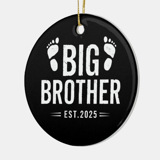 Gepromoveerd naar Big Brother Est. 2025 Baby Aanko Keramisch Ornament (Links)