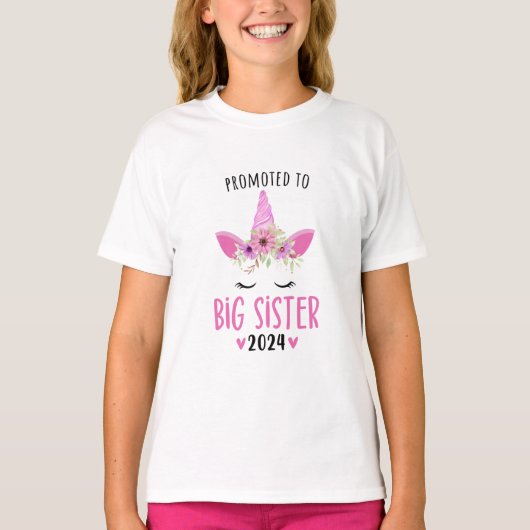 Gepromoveerd naar Big Sister 2024 Shirt (Voorkant)