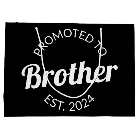 Gepromoveerd naar Brother Est. 2024 I Groot Cadeauzakje (Achterkant)