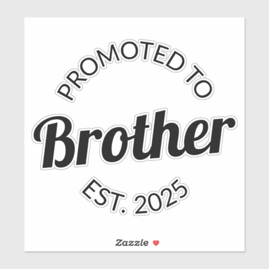Gepromoveerd naar Brother Est. 2025 I Sticker (Vel)