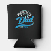 Gepromoveerd naar dad 2024 Eerste keer Dad Est. 20 Blikjeskoeler (Achterkant)