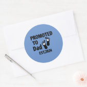 Gepromoveerd naar dad 2024 ronde sticker (Envelop)