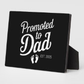 Gepromoveerd naar Dad EST 2025 Grappig binnenkort  Fotoplaat (Zijkant)