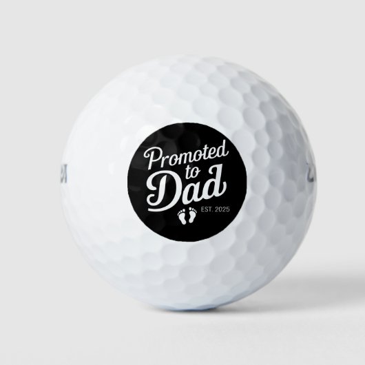 Gepromoveerd naar Dad EST 2025 Grappig binnenkort  Golfballen (Voorkant)