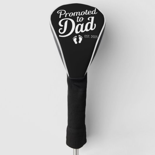 Gepromoveerd naar Dad EST 2025 Grappig binnenkort  Golfheadcover (Voorkant)
