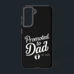 Gepromoveerd naar Dad EST 2025 Grappig binnenkort  Samsung Galaxy Hoesje<br><div class="desc">Gepromoveerd naar Dad EST 2025 Grappig binnenkort om vader te zijn</div>