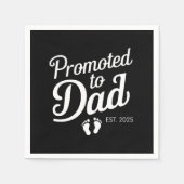 Gepromoveerd naar Dad EST 2025 Grappig binnenkort  Servet (Voorkant)