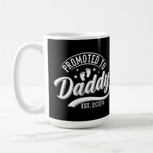 Gepromoveerd naar Daddy 2024 Funny For New Dad Koffiemok