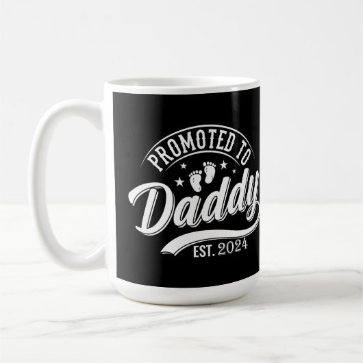 Gepromoveerd naar Daddy 2024 Funny For New Dad Koffiemok (Links)