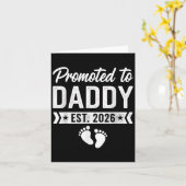 Gepromoveerd naar Daddy 2026 Kaart (Gele Bloem)