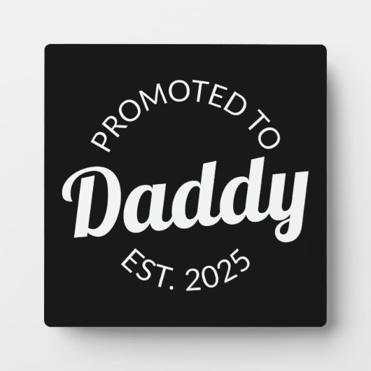 Gepromoveerd naar Daddy Est. 2025 I Fotoplaat (Voorkant)