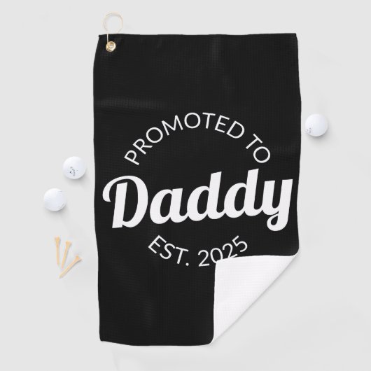 Gepromoveerd naar Daddy Est. 2025 I Golfhanddoek (Insitu)