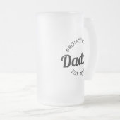 Gepromoveerd naar Daddy Est. 2025 I Matglas Bierpul (Voorkant rechts)