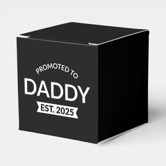 Gepromoveerd naar Daddy Est. 2025 II Bedankdoosjes (Voorkant Zijde)