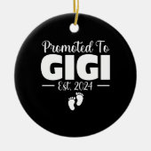 Gepromoveerd naar Gigi 2024 Gifts Zwangerschap Aan Keramisch Ornament (Voorkant)