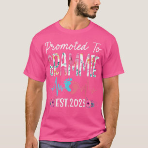 Gepromoveerd naar Grammie 2023 Moederdag kerstfees T-shirt